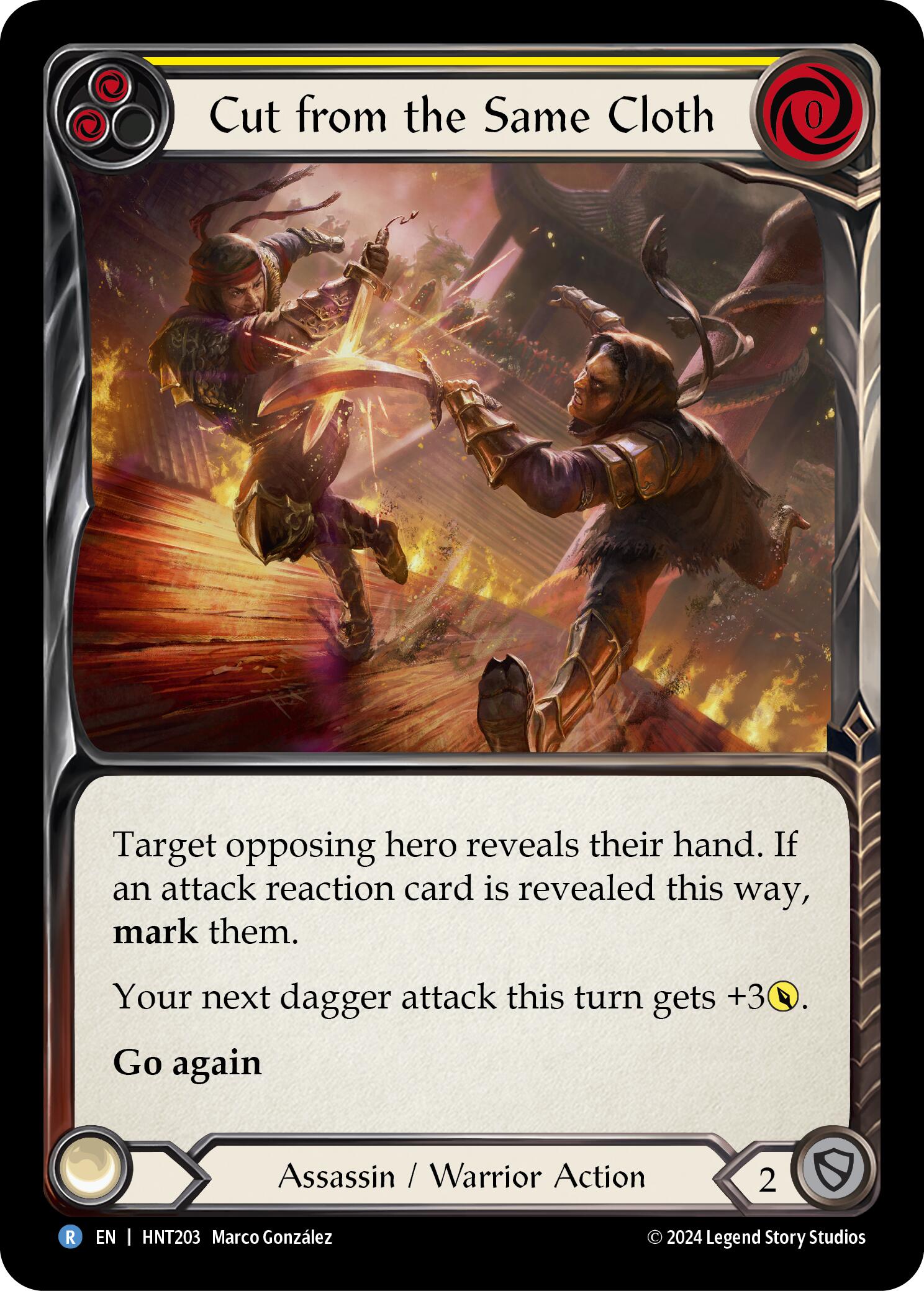 Cut from the Same Cloth (Yellow) [HNT203] (The Hunted) | Devastation Store