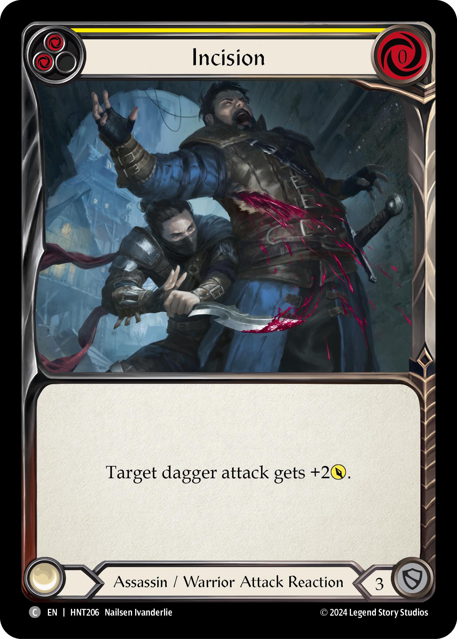 Incision (Yellow) [HNT206] (The Hunted)  Rainbow Foil | Devastation Store