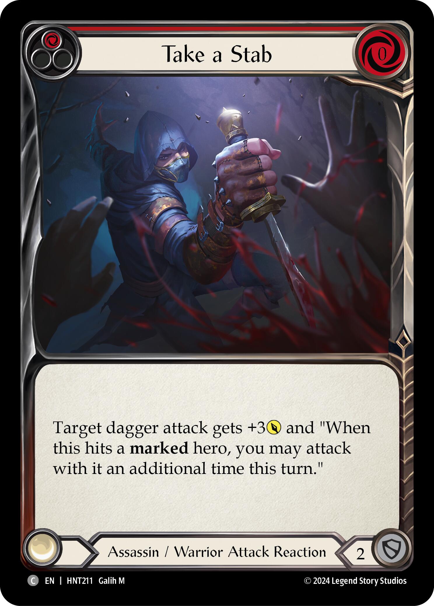 Take a Stab (Red) [HNT211] (The Hunted) | Devastation Store