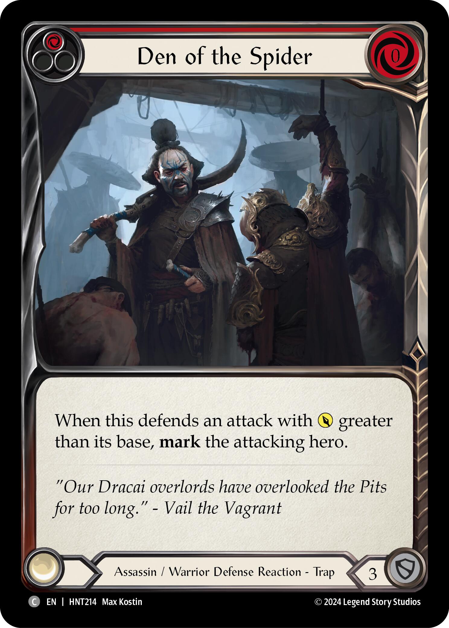 Den of the Spider (Red) [HNT214] (The Hunted) | Devastation Store