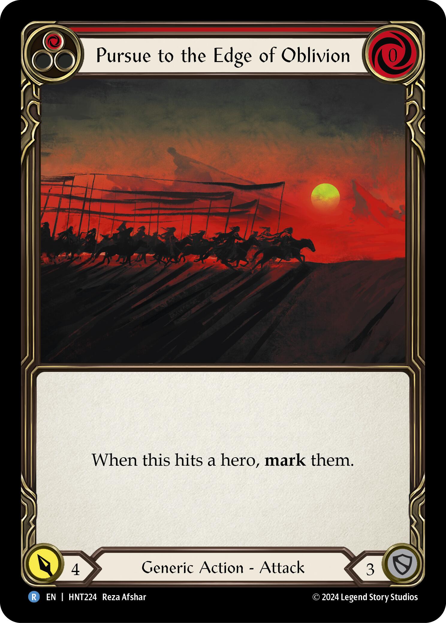 Pursue to the Edge of Oblivion (Red) [HNT224] (The Hunted) | Devastation Store