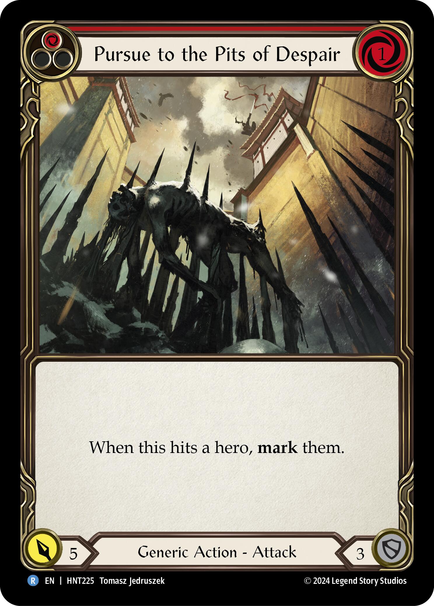 Pursue to the Pits of Despair (Red) [HNT225] (The Hunted) | Devastation Store