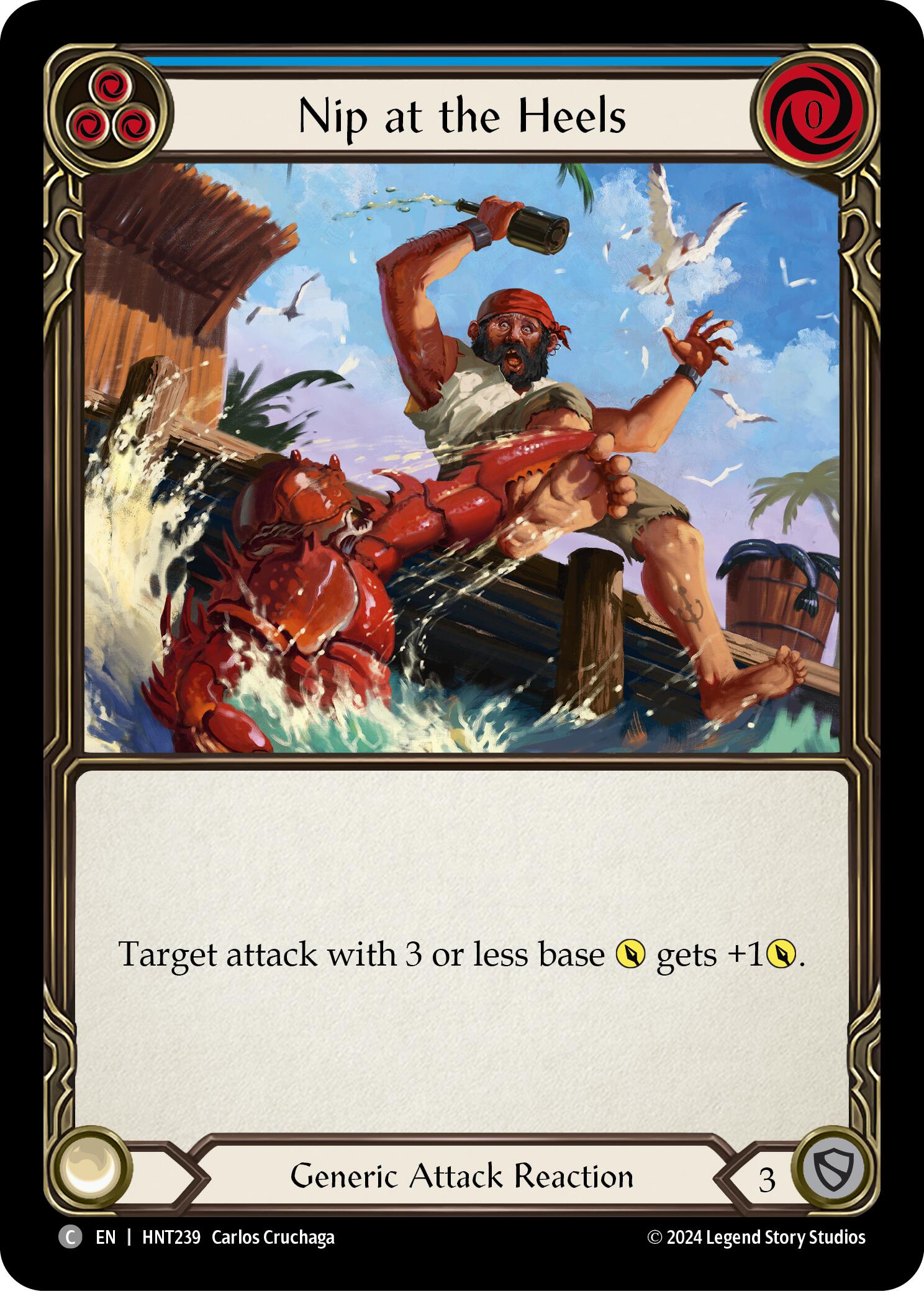 Nip at the Heels (Blue) [HNT239] (The Hunted)  Rainbow Foil | Devastation Store