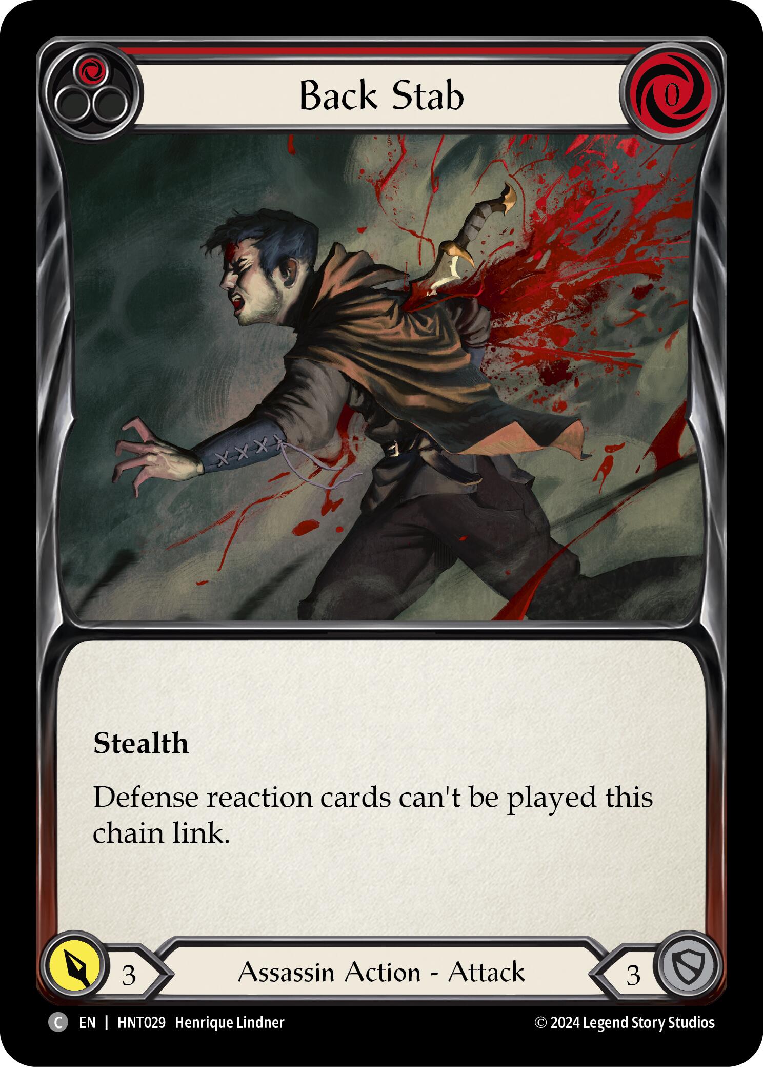 Back Stab (Red) [HNT029] (The Hunted) | Devastation Store