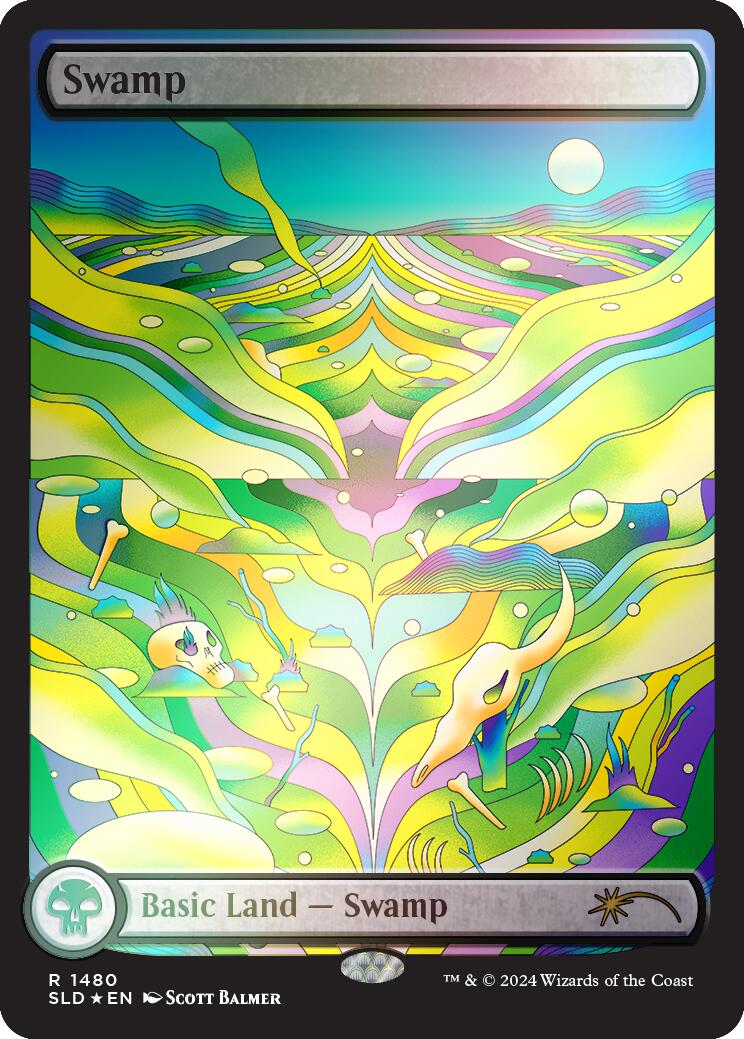 Swamp (1480) (Rainbow Foil) [Secret Lair Drop Series] | Devastation Store