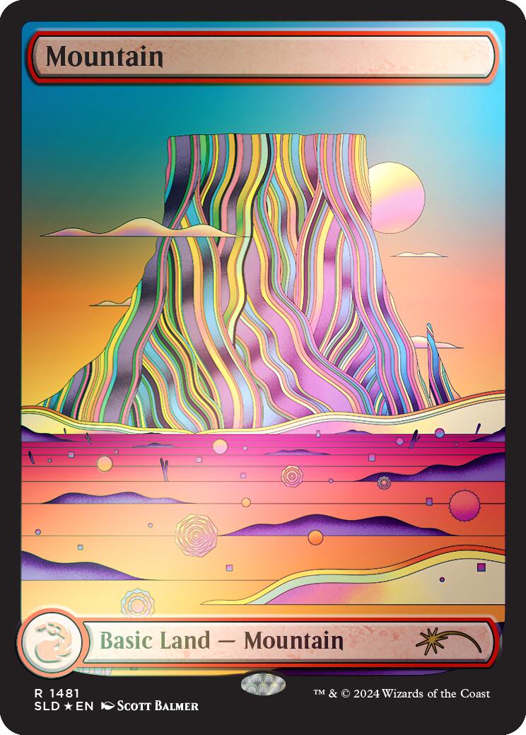 Mountain (1481) (Rainbow Foil) [Secret Lair Drop Series] | Devastation Store