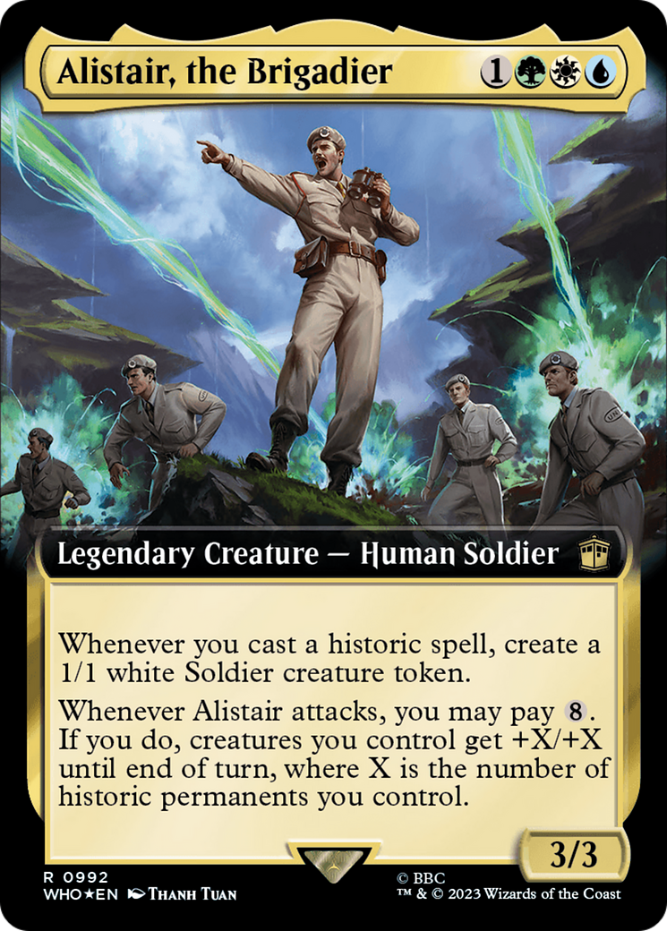Alistair, the Brigadier (Extended Art) (Surge Foil) [Doctor Who] | Devastation Store