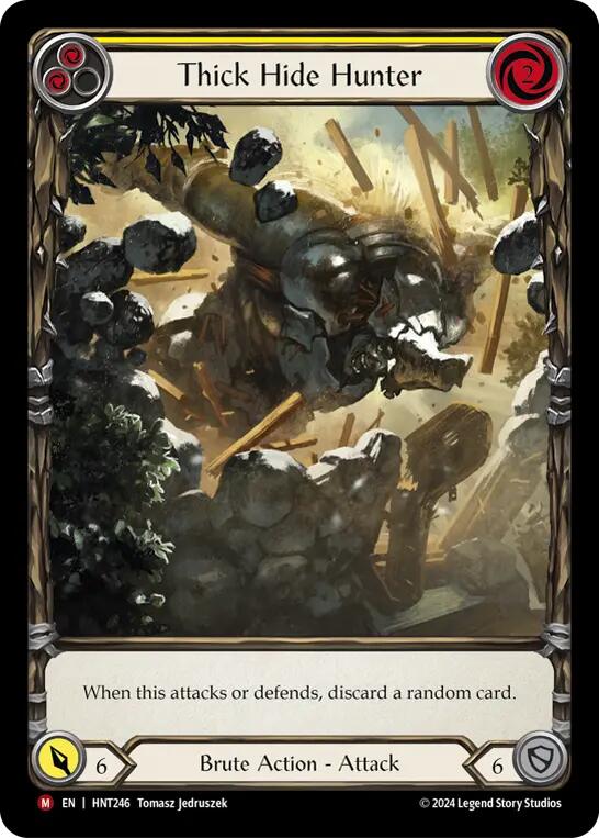 Thick Hide Hunter (Extended Art) [HNT246] (The Hunted)  Rainbow Foil | Devastation Store