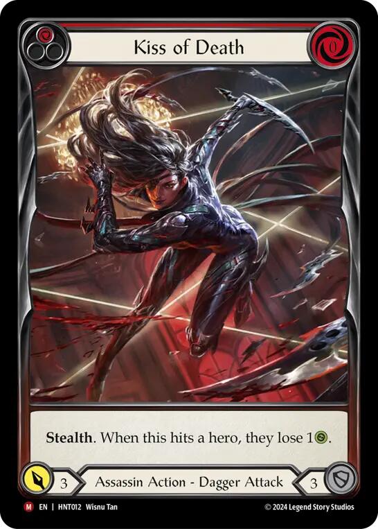 Kiss of Death (Extended Art) [HNT012] (The Hunted)  Cold Foil | Devastation Store