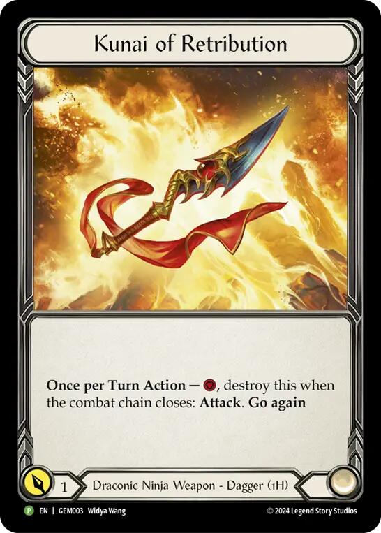 Kunai of Retribution [GEM003] (GEM Pack 1)  Cold Foil | Devastation Store