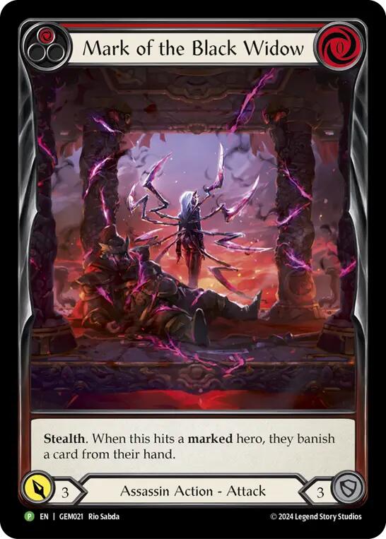 Mark of the Black Widow [GEM021] (GEM Pack 1)  Rainbow Foil | Devastation Store