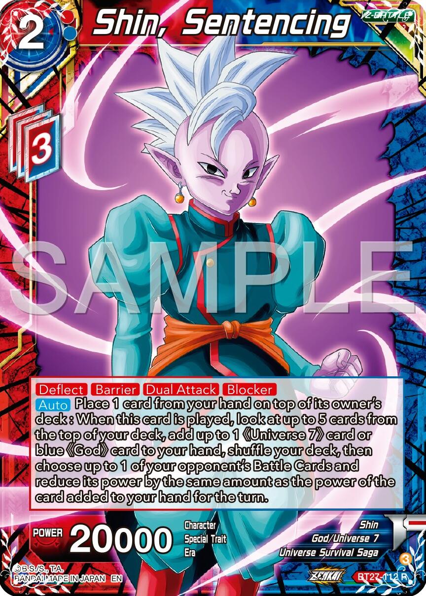Shin, Sentencing (BT27-112) [History of Z] | Devastation Store