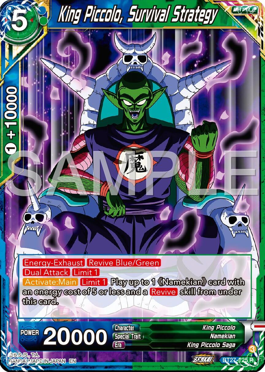 King Piccolo, Survival Strategy (BT27-125) [History of Z] | Devastation Store