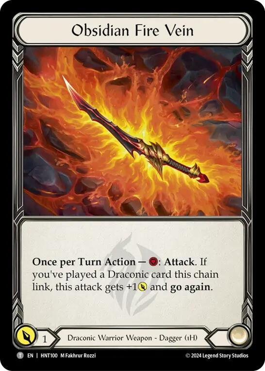 Obsidian Fire Vein // Kunai of Retribution [HNT100//HNT056] (The Hunted) | Devastation Store