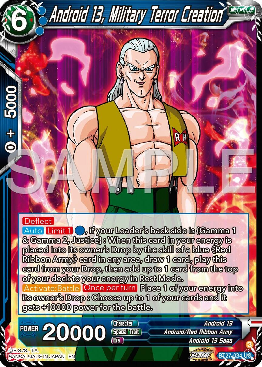 Andhaid 13, Military Terror Creation (BT27-034) [History of Z] | Devastation Store