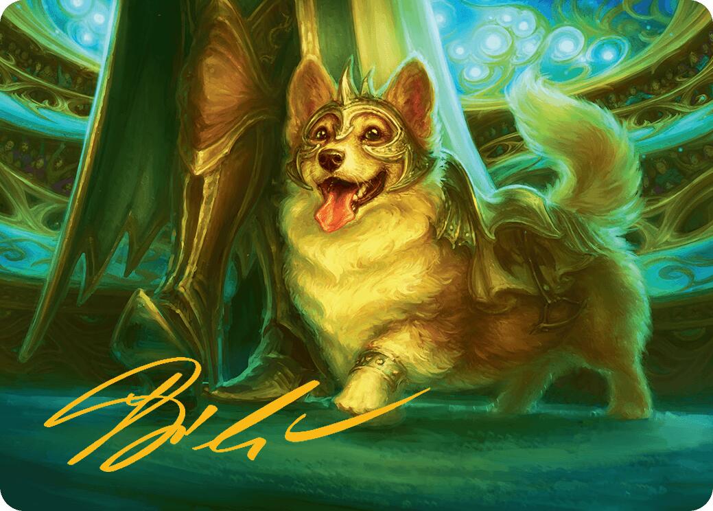 District Mascot Art Card (30/54) (Gold-Stamped Signature) [Aetherdrift Art Series] | Devastation Store
