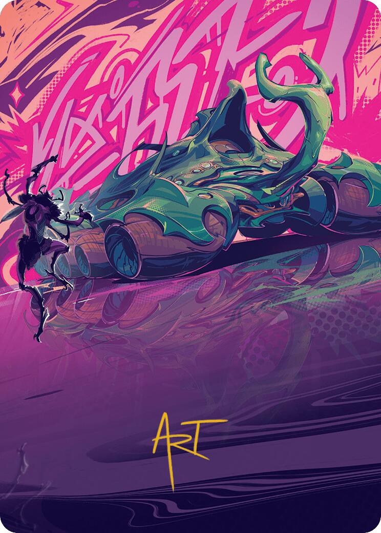 Earthrumbler Art Card (Gold-Stamped Signature) [Aetherdrift Art Series] | Devastation Store