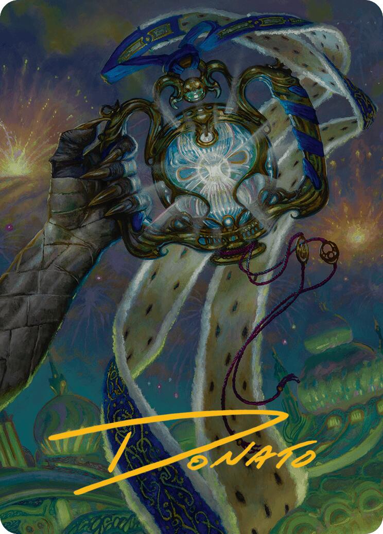 The Aetherspark Art Card (Gold-Stamped Signature) [Aetherdrift Art Series] | Devastation Store