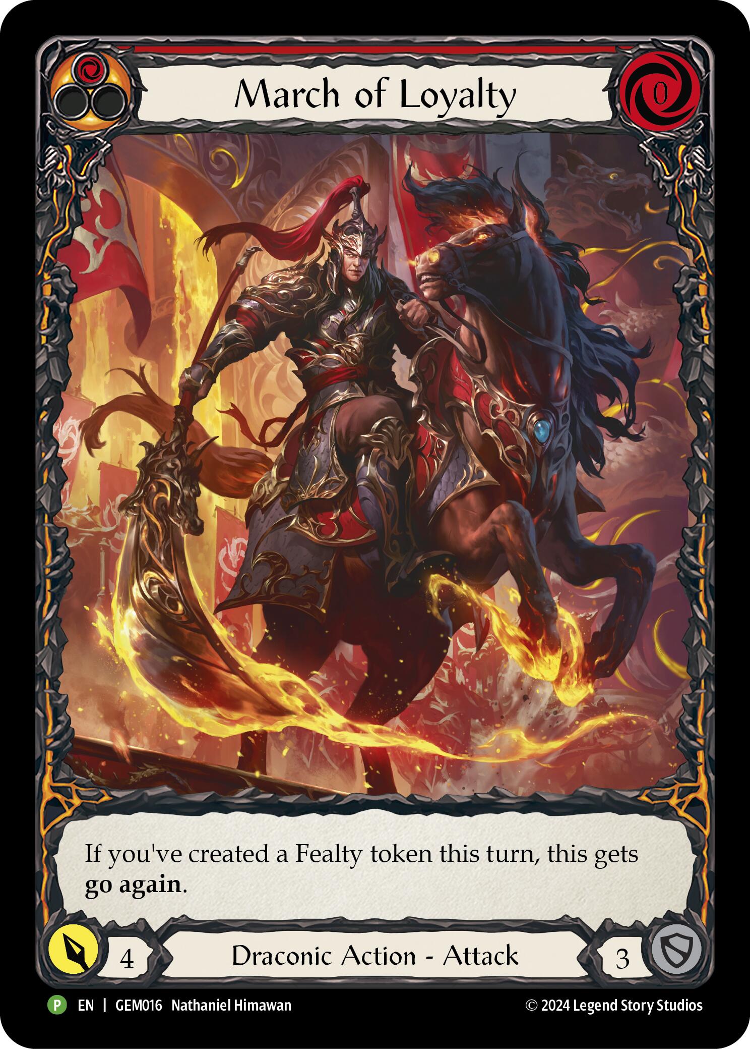 March of Loyalty (Red) [GEM016] (GEM Pack 1)  Rainbow Foil | Devastation Store