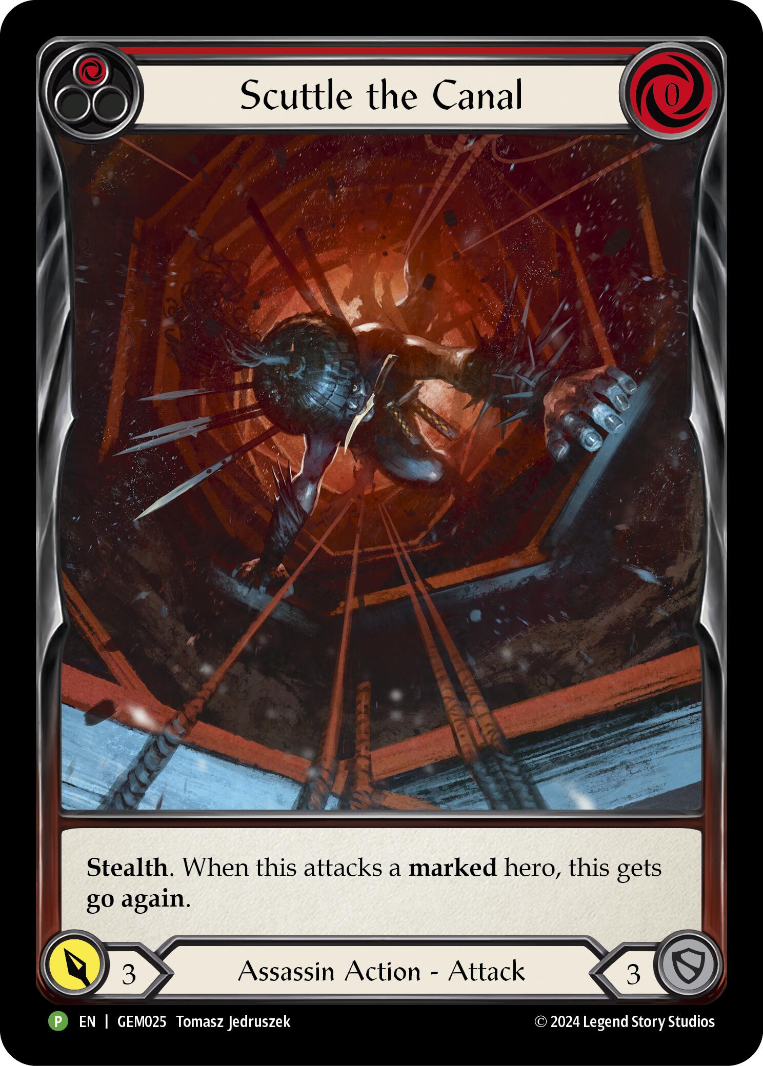 Scuttle the Canal (Red) [GEM025] (GEM Pack 1)  Rainbow Foil | Devastation Store