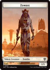 Angel of Sanctions // Zombie (0003) Double-Sided Token [Aetherdrift Tokens] | Devastation Store