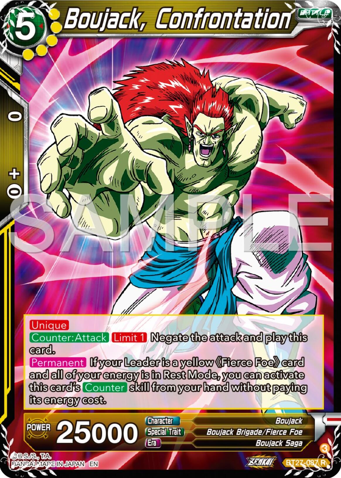 Boujack, Confrontation (BT27-087) [History of Z] | Devastation Store