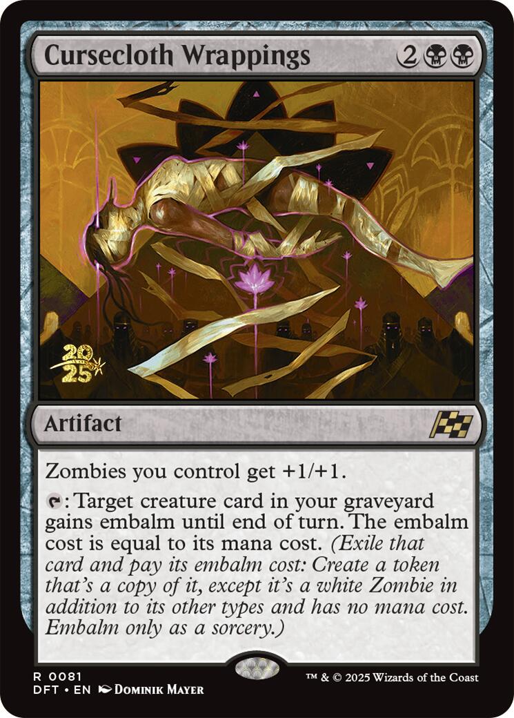 Cursecloth Wrappings [Aetherdrift Prerelease Promos] | Devastation Store