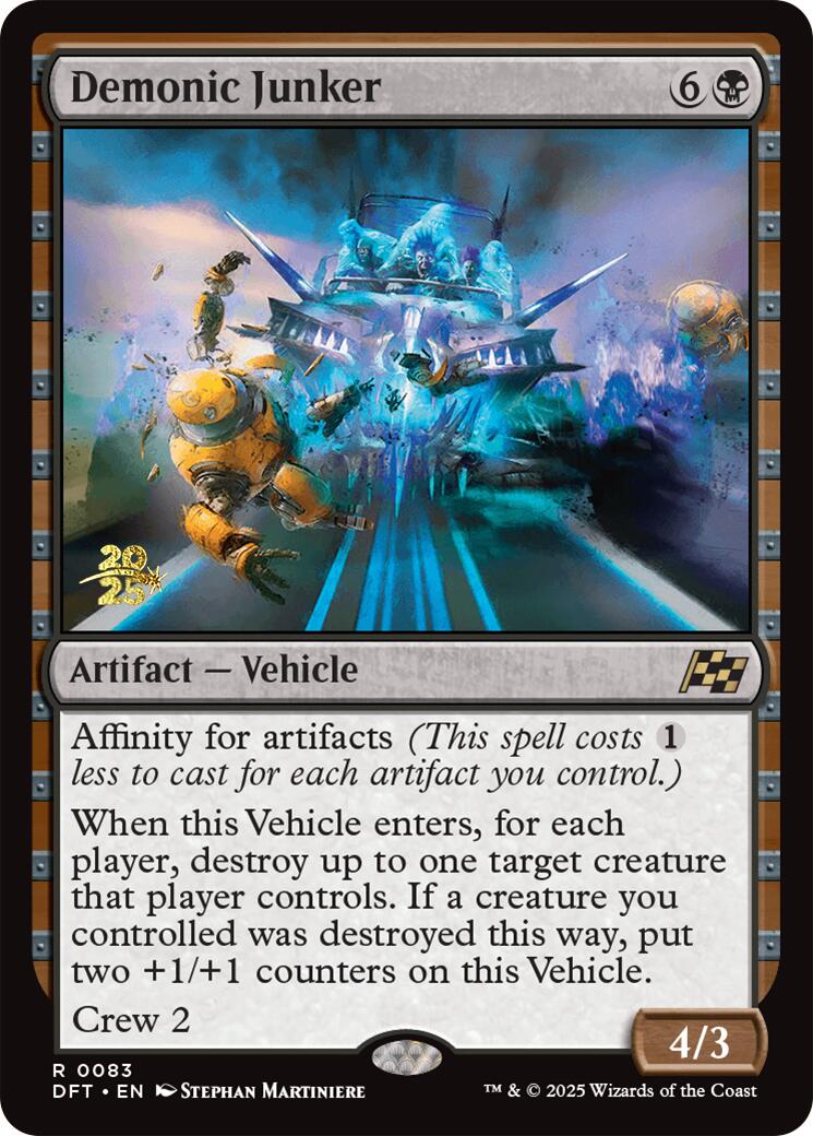 Demonic Junker [Aetherdrift Prerelease Promos] | Devastation Store