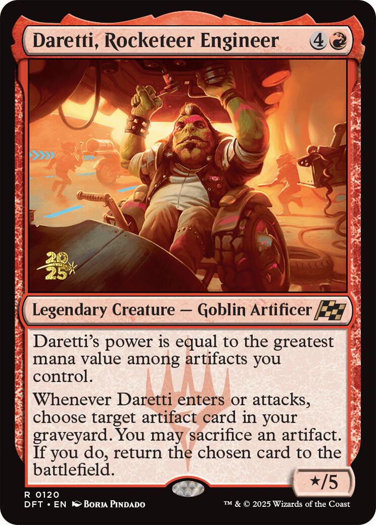 Daretti, Rocketeer Engineer [Aetherdrift Prerelease Promos] | Devastation Store