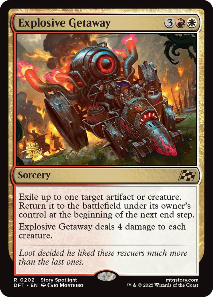 Explosive Getaway [Aetherdrift Prerelease Promos] | Devastation Store