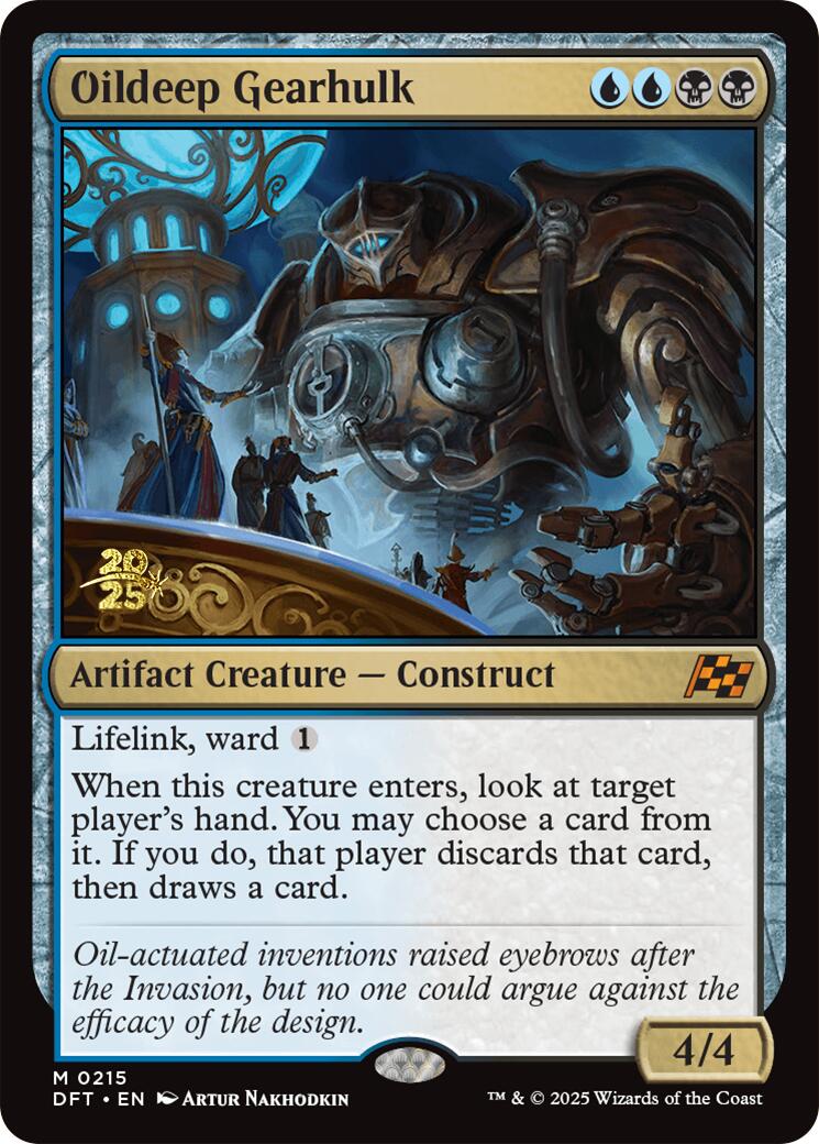 Oildeep Gearhulk [Aetherdrift Prerelease Promos] | Devastation Store
