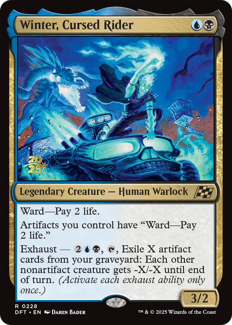 Winter, Cursed Rider [Aetherdrift Prerelease Promos] | Devastation Store