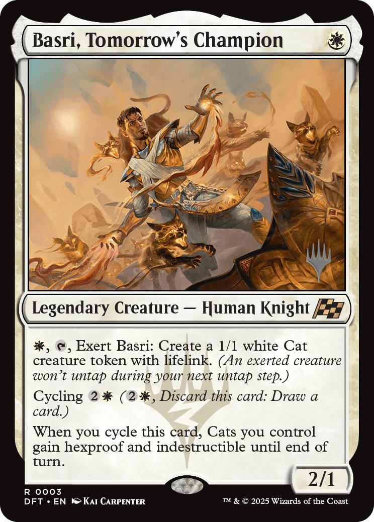 Basri, Tomorrow's Champion [Aetherdrift Promos] | Devastation Store