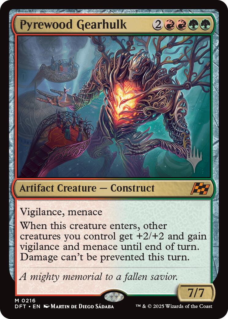 Pyrewood Gearhulk [Aetherdrift Promos] | Devastation Store