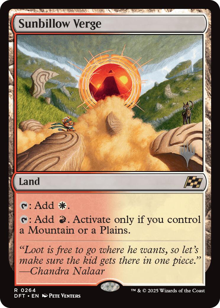 Sunbillow Verge [Aetherdrift Promos] | Devastation Store