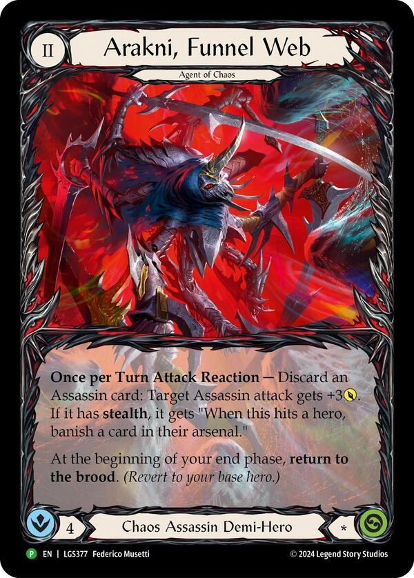Arakni, Funnel Web (Extended Art) [LGS377] (Promo)  Rainbow Foil | Devastation Store