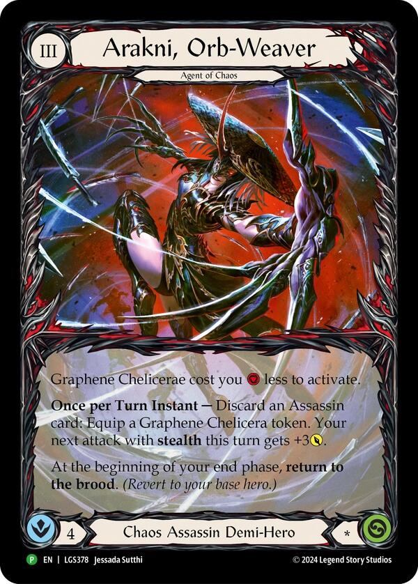Arakni, Orb-Weaver (Extended Art) [LGS378] (Promo)  Rainbow Foil | Devastation Store