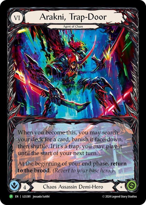 Arakni, Trap-Door (Extended Art) [LGS381] (Promo)  Rainbow Foil | Devastation Store