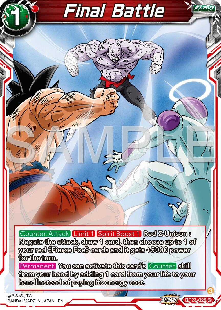 Final Battle (BT27-025) [History of Z] | Devastation Store