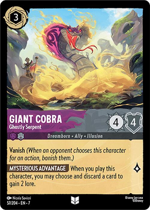 Giant Cobra - Ghostly Serpent (57/204) [Archazia's Island] | Devastation Store