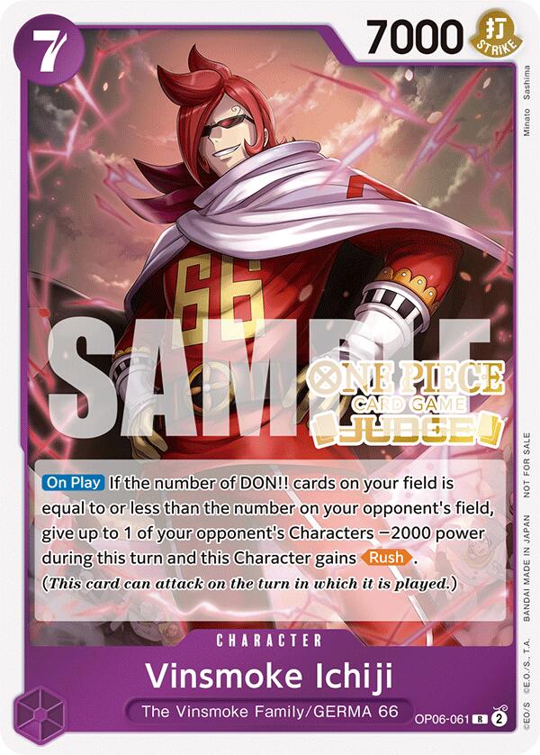 Vinsmoke Ichiji (Judge Pack Vol. 5) [One Piece Promotion Cards] | Devastation Store