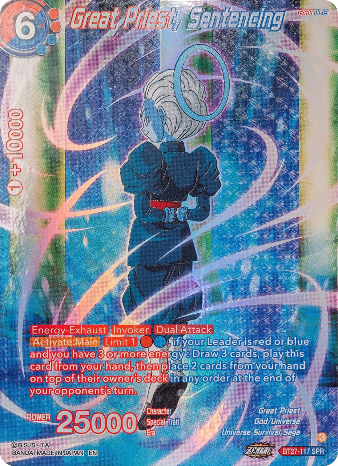 Great Priest, Sentencing (SPR) (BT27-117) [History of Z] | Devastation Store