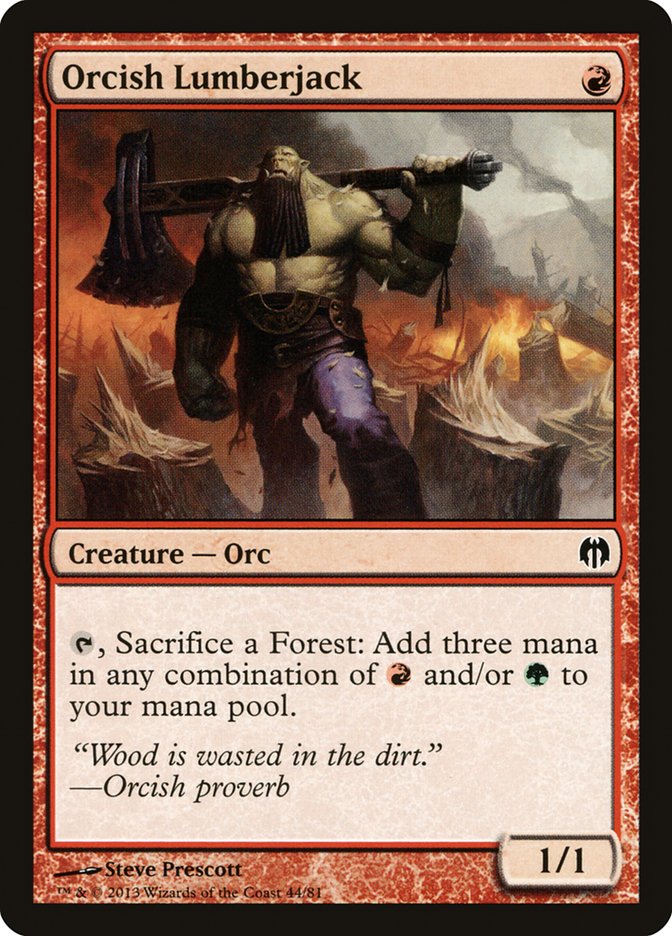 Orcish Lumberjack [Duel Decks: Heroes vs. Monsters] | Devastation Store