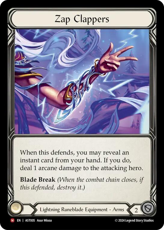 Zap Clappers [AST005] (Armory Deck: Aurora)  Rainbow Foil | Devastation Store