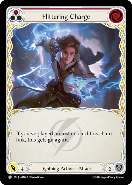 Flittering Charge (Red) [AST010] (Armory Deck: Aurora) | Devastation Store