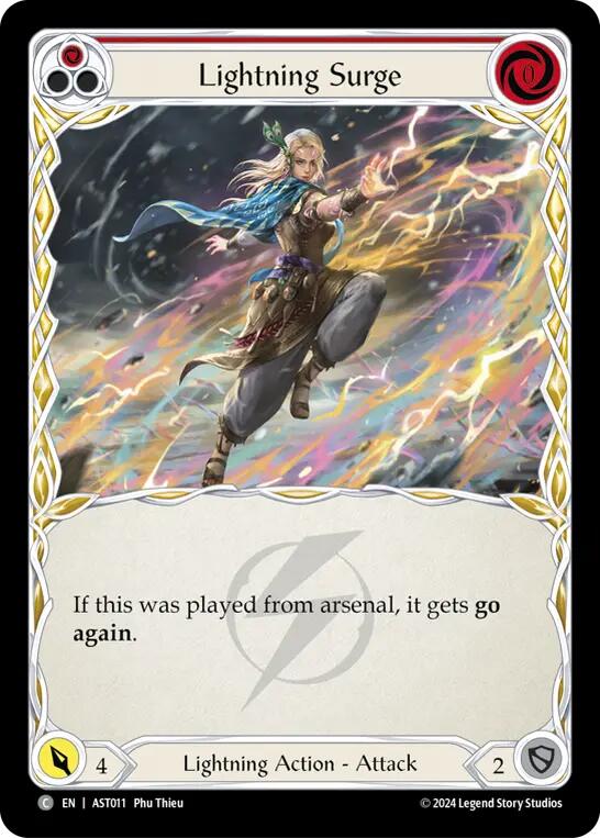 Lightning Surge (Red) [AST011] (Armory Deck: Aurora) | Devastation Store