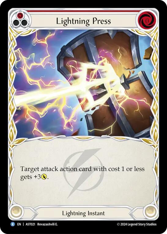 Lightning Press (Red) [AST021] (Armory Deck: Aurora) | Devastation Store