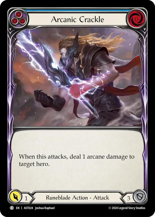 Arcanic Crackle (Blue) [AST024] (Armory Deck: Aurora) | Devastation Store