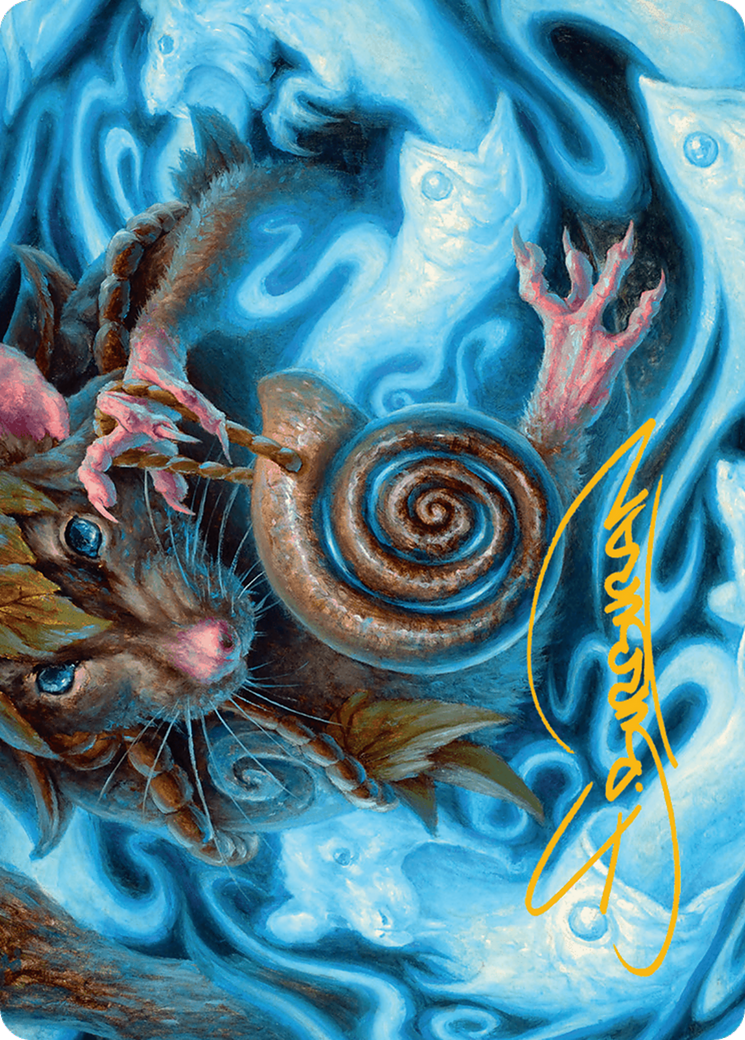 Mind Spiral Art Card (Gold-Stamped Signature) [Bloomburrow Art Series] | Devastation Store