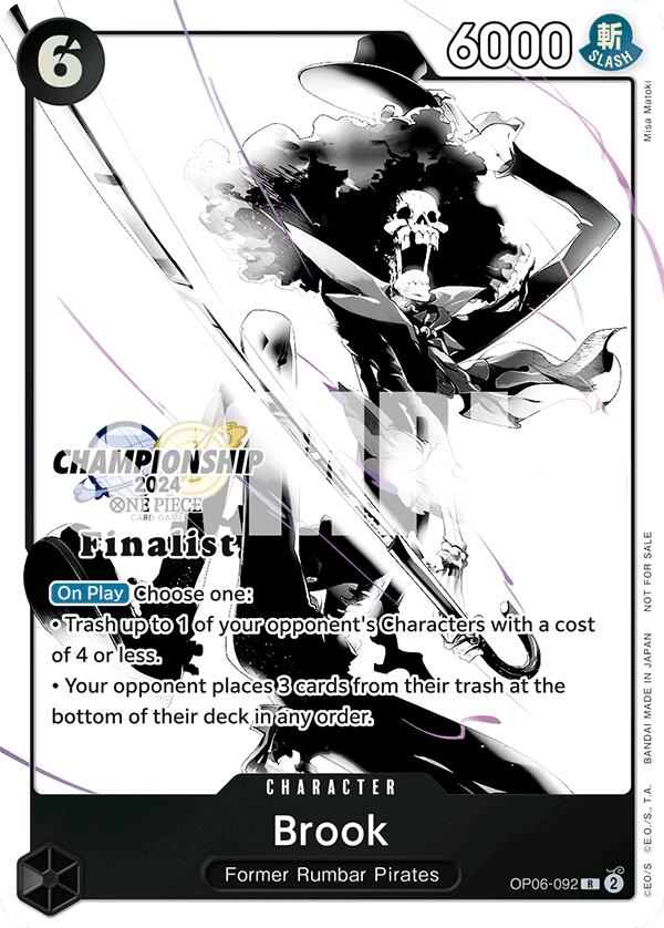 Brook (Championship 2024 Card Set Vol. 2) [Finalist] [One Piece Promotion Cards] | Devastation Store